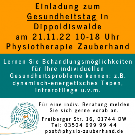 Einladung Gesundheitstag in Dippoldiswalde 21.11.2